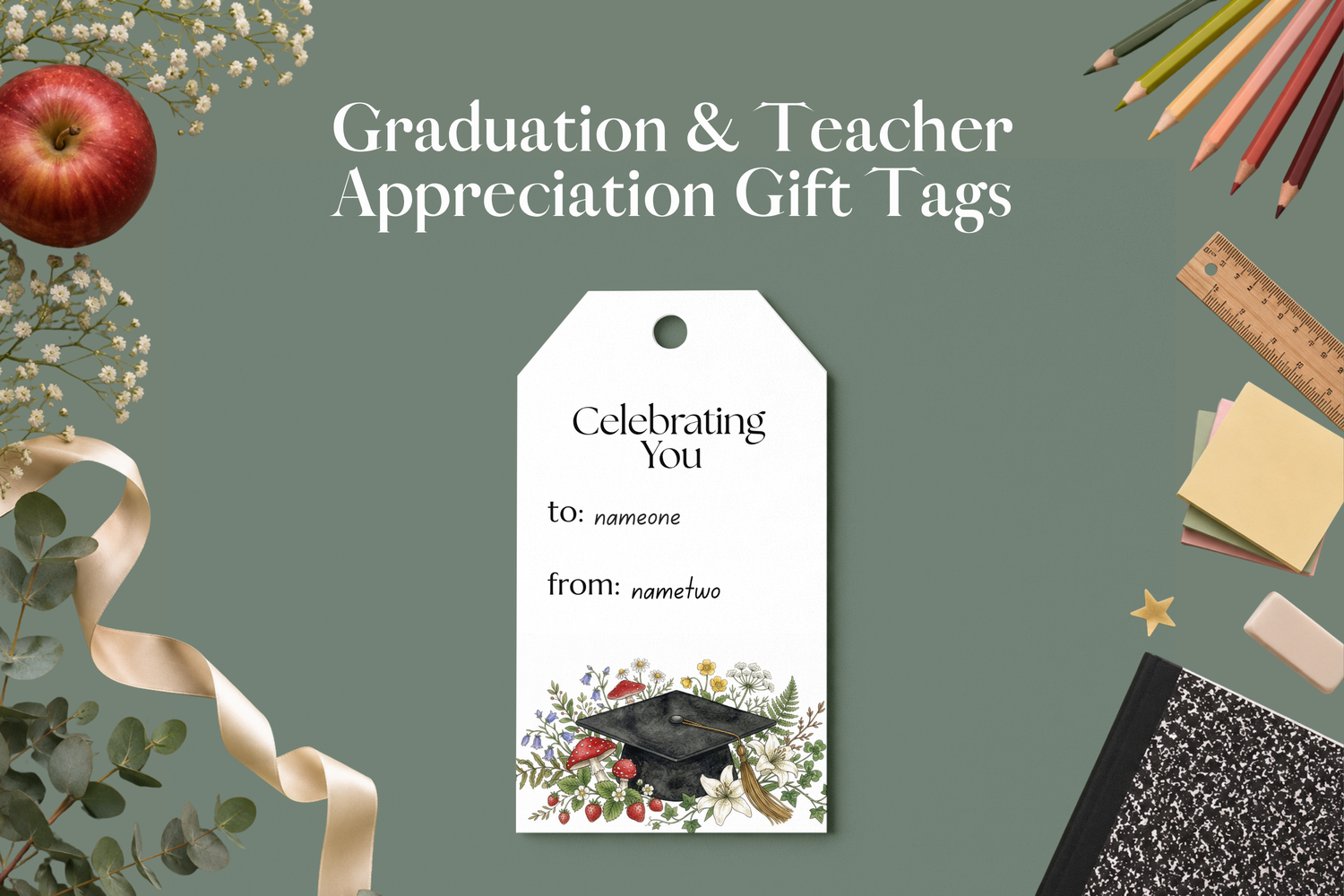 Graduation & Teacher Appreciation Gift Tags