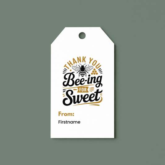 Teacher Appreciation Gift Tags Printable | Bee Thank You Gift Tag